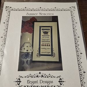 Elegant Designs Summer Memories Counted Cross Stitch Charted Design Chart